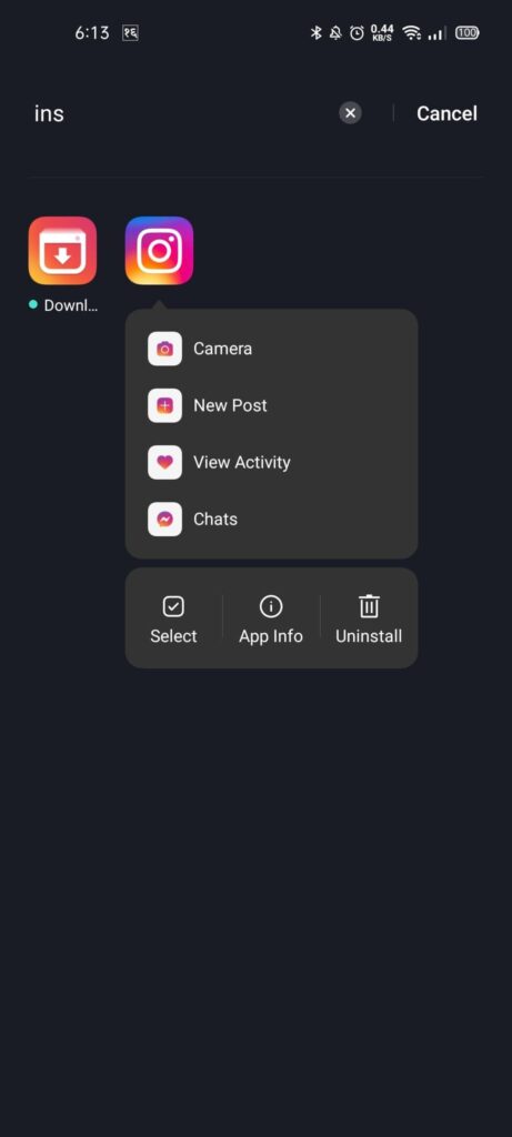 Uninstall Instagram From Your Device.
