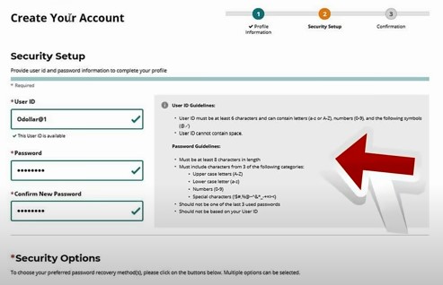 Miwam Account Creation